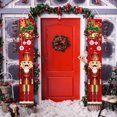 thumbnail image 3 of Creative Nutcracker Door Couplet Christmas Decoration for Front Door,Xmas Welcome Hanging Snowman Banners for Door Porch Garden Xmas Festival Holiday Decorations, 3 of 6