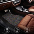 thumbnail image 4 of Sikiie Musical Notes Car Foot Mat Set of 4 Pieces Basics Universal Fit Rubber Carpet Floor Mats For Car SUV Van & Truck, 26.8"L x 17.3"W (Front), 13"L x 17.3"W(Rear), 4 of 6
