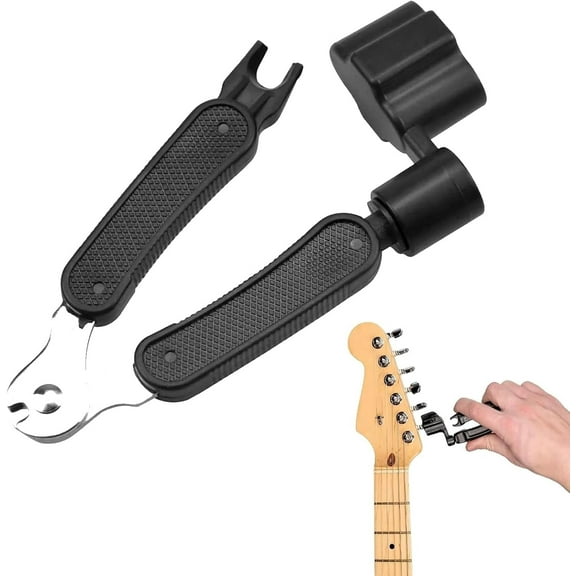 3-in-1 Guitar Tool - String Winder, Cutter & Bridge Pin Puller | All-in-One Guitar Maintenance Accessory for Quick String Changes