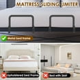 thumbnail image 4 of Tzdxfgl Mattress Slide Stopper for Bed, Non Slip Metal Mattress Gripper, Black, 2 Pack, 4 of 10