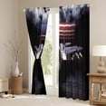thumbnail image 3 of Manfei Jet Curtains Pack of 2 (42x84 Each),USA Flag Curtains Blackout,Transportation Theme Bedroom Curtains,Microfiber Vintage Room Decoration, 3 of 6