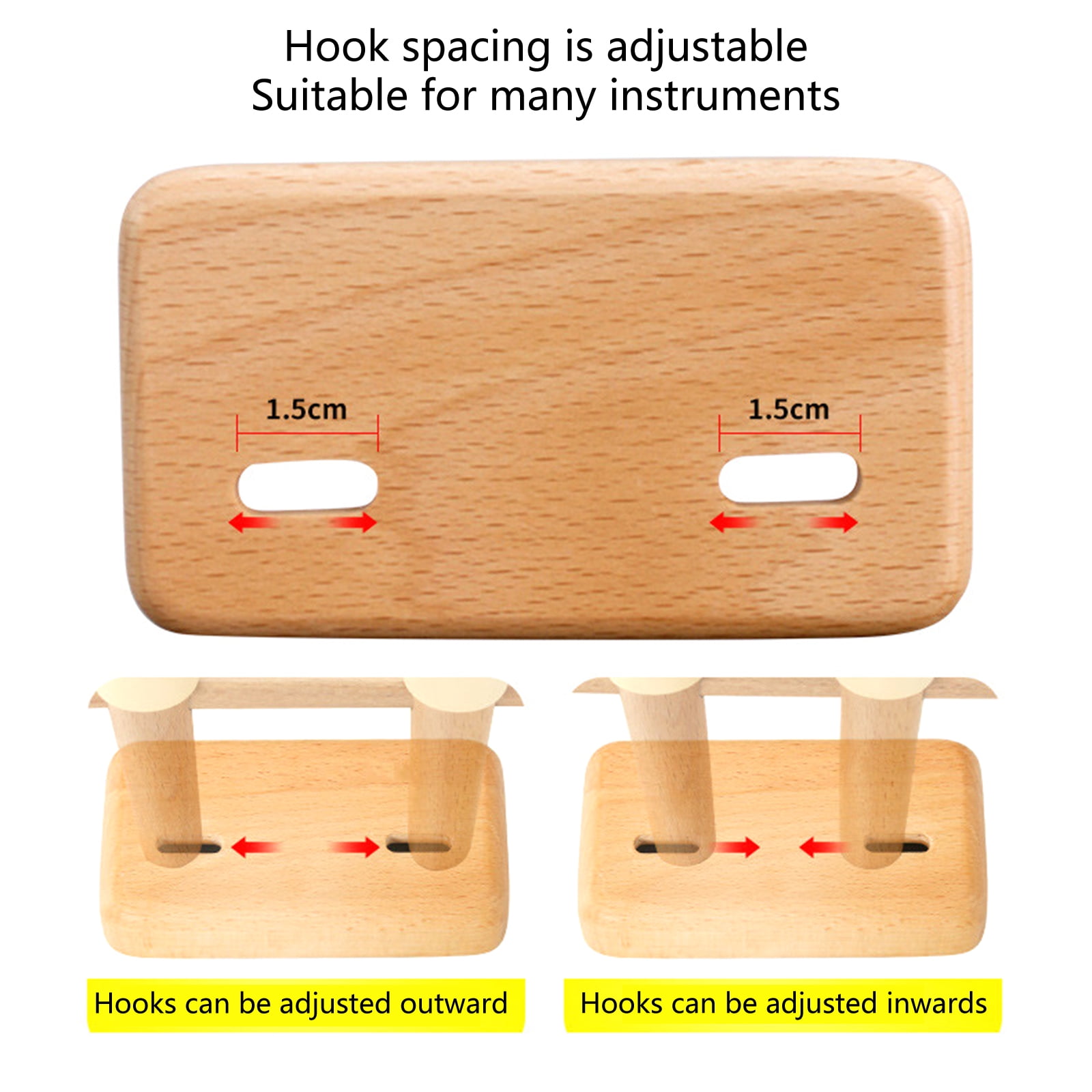 Durability Guitar Holder Adjustable Display Stand ﻿Ukulele Display Hanger Stand for Home Music Rooms