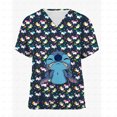 thumbnail image 3 of Accesorios de enfermera esmerilados para mujer de Disney Mickey Mouse, uniforme médico de corte ajustado, ropa de trabajo clínica dental para hospital y cirugía, 3 of 5