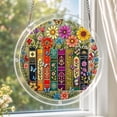 thumbnail image 4 of Acrylic Suncatcher Window Hanging 2D Floral Book Pattern Puzzle Decoration 1 Pack, 4 of 4