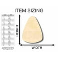 thumbnail image 3 of Unfinished Wood Candy Corn Shape - Halloween - Craft - up to 46" DIY 5" / 1/8", 3 of 7