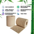thumbnail image 3 of Papel higiénico BOONBOO Bamboo, 3 capas, sin blanquear, 4 rollos, 3 of 5