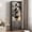 Dressers | Natural, variant on 71" Tall Farmhouse Bookcases Wooden 6 Tier Bookshelf with Drawer, Tall Narrow Bookcase with Shelves, Wood and Metal Bookshelves Storage Organizer, Industrial Display Standing Shelf Unit