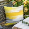 thumbnail image 2 of Yellow Grey Ombre Pillow Covers 16x16 Inch, Oil Painting Modern Abstract Art Linen Pillowcase with Invisible Zipper, Decorative Throw Pillow Covers Cushion Case for Couch Sofa Bed Living Room, 2 of 9