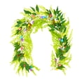 thumbnail image 2 of 6.23 pies Garland Garland Hanging Ornament Props Props Decoración del hogar Garland de primavera artificial para la casa de jardín de inauguración del Estilo A, 2 of 8