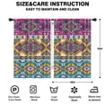 thumbnail image 2 of Blackout Kids Curtains,Yellow Geometric Boho Pattern Childrens Insulated Curtains Set Of 2,Bedroom Essentials,Toddler Room Decor 42x63in(106x160cm), 2 of 5