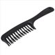 thumbnail image 4 of 6X Negro Peine de Pelo Desenredante de Diente de Doble Hilera Champú Peine con Manejar para Cabello y Rizado, 4 of 4