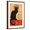 Brown Frame, variant on Art.com Montmarte, France - Chat Noir Cabaret Troupe Black Cat Promo Poster Art Print by Lantern Press, Black Frame Wall Art, 21" x 29"