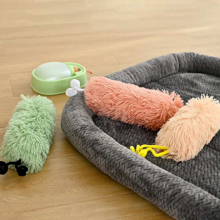 Catnip Plush Pillow Toys with Crinkle Paper, 3 Pack photo 7