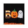 thumbnail image 5 of Inevnen Toddler Girl Halloween Clothes Set Plaid Pumpkin T-Shirts Tees Pullover Shirts Tops+Flare Pants Outfit Set, 5 of 9
