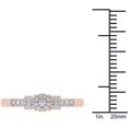thumbnail image 4 of 1/3 Carat T.W. Diamond 10kt Rose Gold Trilogy Imperial-Set Engagement Ring, 4 of 5