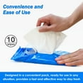 thumbnail image 5 of HygiCare Bathing Wipes, 100ct (10 Packs), Quick Shower, Rinse Free, Unscented, Alcohol Free, Perfect for Hospitals, Camping, Hiking, Gyms, Incontinence, 5 of 7