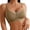 Khaki, variant on Womens Lace Patchwork Bra Comfortable Push Up Ruffled Edge Lightweight Wire Free Daily Bras