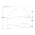 thumbnail image 5 of RiverRidge Kids Curve Appeal Arched Wall Bookshelf Storage with 3 Hooks - White, 5 of 6