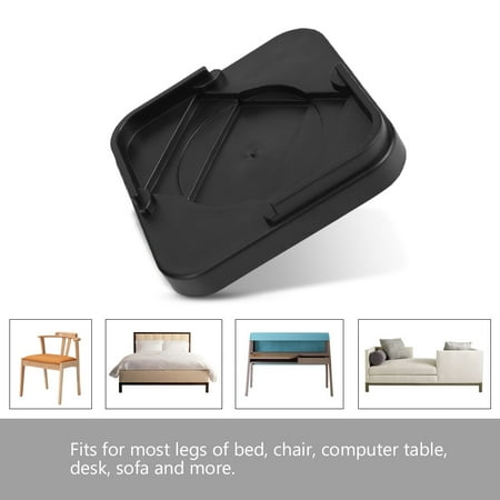 Peahefy Bed Riser Furniture Risers 8pcs Set Furniture Leg Risers
