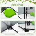 thumbnail image 5 of Pawhut 20"x12"x14" Glass Reptile Terrarium 14 Gallon Top Open Lizard Snake Habitat Tank, 5 of 9