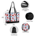 thumbnail image 2 of FORMRS Canvas Laptop Tote Bag for Women with 15.6" Computer Compartments Shoulder Handbag, Playful Strawberries, 2 of 7