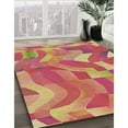 thumbnail image 3 of Ahgly Company Machine Washable Indoor Rectangle Transitional Crimson Red Area Rugs, 7' x 10', 3 of 7