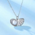 thumbnail image 2 of Collar de perla/piedra lunar de plata de ley 925 Yashi, 2 of 4