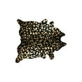 thumbnail image 1 of HomeRoots 316716 6 x 7 in. Cowhide Rug - Black & Gold, 1 of 2