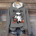 thumbnail image 2 of WEAIXIMIUNG Sweat-Shirt pour Femmes Zip Décontracté Imprimé Col Rond à Capuche, 2 of 3