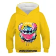thumbnail image 3 of Sudadera con capucha de Stitch Kawaii, sudadera con letras, moda, jersey de Anime, manga, dibujos animados, niñas, niños, ropa informal, tops, 3 of 5