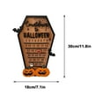 thumbnail image 3 of Calendario de Adviento de Halloween con Bloques y Números de Madera Móviles para Armar | Decoración Navideña para El Hogar | Adorno de Escritorio | Regalo Ideal para Colgar En La Pared | Tamaño: 30 X, 3 of 7