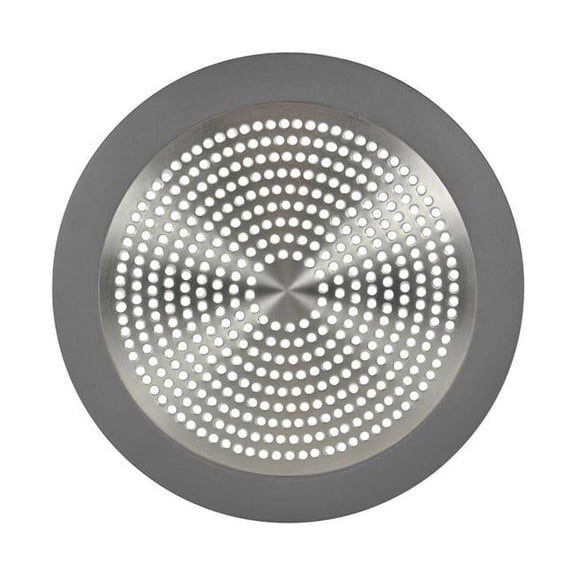 Danco Shower Drain Hair Catcher Strainer, Drain Protector and Drain Cover in Brushed Nickel (10895)
