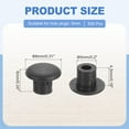 thumbnail image 2 of Uxcell 500Pcs Plastic Hole Plugs, 5/16" x 1/4"(DxH) Hole Cover Tubing End Cap for Round Holes(5mm), Cabinet Furniture Cupboard Shelves, Black, 2 of 6