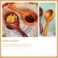 thumbnail image 4 of HEALEEP 1Set Long Handle Rice Scoop Wood Serving Soup for Household Users in Kitchen, 4 of 8