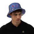 thumbnail image 6 of Daiia New-York City Pattern Bucket Hat - Trendy Cotton Sun Hat for Beach, Golf, Fishing - Fun Outdoor Vacation Boonie for Men and Women, 6 of 9