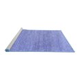 thumbnail image 2 of Ahgly Company Machine Washable Indoor Square Oriental Blue Industrial Area Rugs, 8' Square, 2 of 4