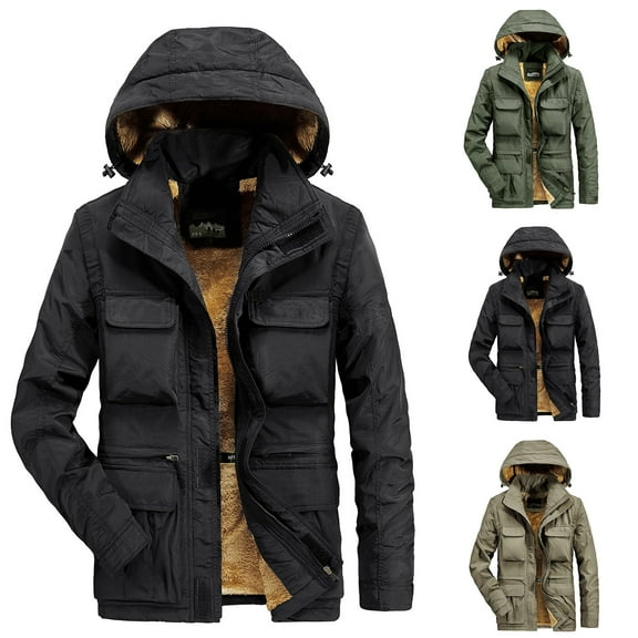 Hvyesh Men's Tactical Jacket Military Waterproof Rain Jacket Breathable Hooded Windbreaker Raincoat Big and Tall Multi Pockets Coat Outerwear