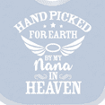 thumbnail image 4 of Inktastic Handpicked for Earth by My Nana in Heaven with Angel Wings Boys or Girls Baby Bib, 4 of 4