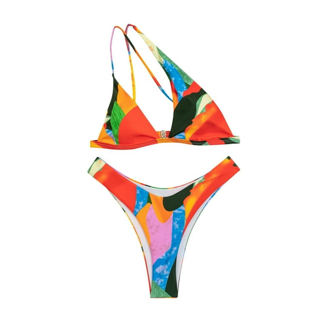 Traje de baño de dos piezas con control de barriga y talle alto para mujer OAVQHLG3B Store lin121212