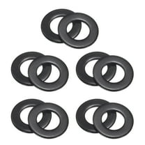 10 Pcs M14 304 Stainless Steel Flat Washers, 14mm ID x 27mm OD x 2.5mm Thick Black Zinc Plated Metal Washers