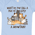 thumbnail image 4 of Inktastic What Do You Call a Pile of Cats? a MEOWTAIN Boys or Girls Baby Bodysuit, 4 of 5