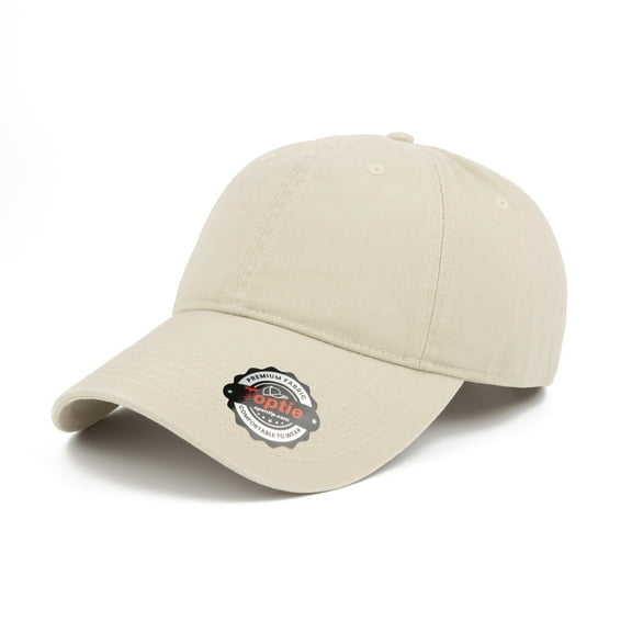 TOPTIE 6 Panel Baseball Cap - Cotton Outdoor Hat for Sports, Sun, Daily Wear, Beige Classic Cap for All Occasions