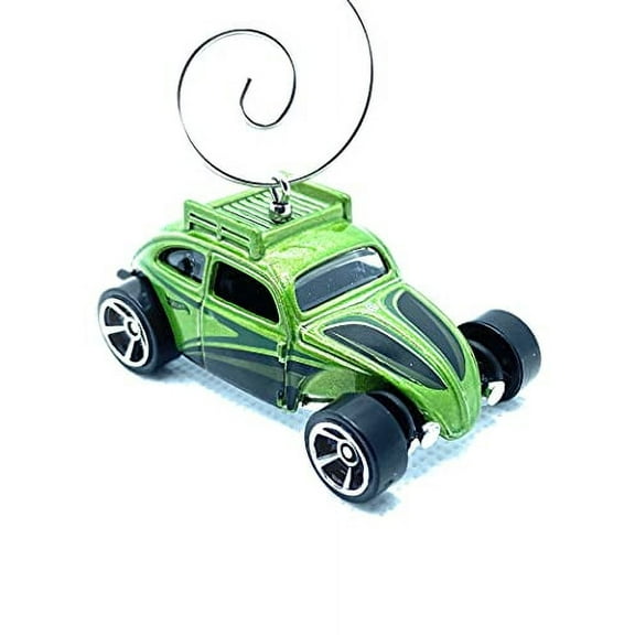 VW Beetle Bug Custom Christmas Ornament 1:64 Green