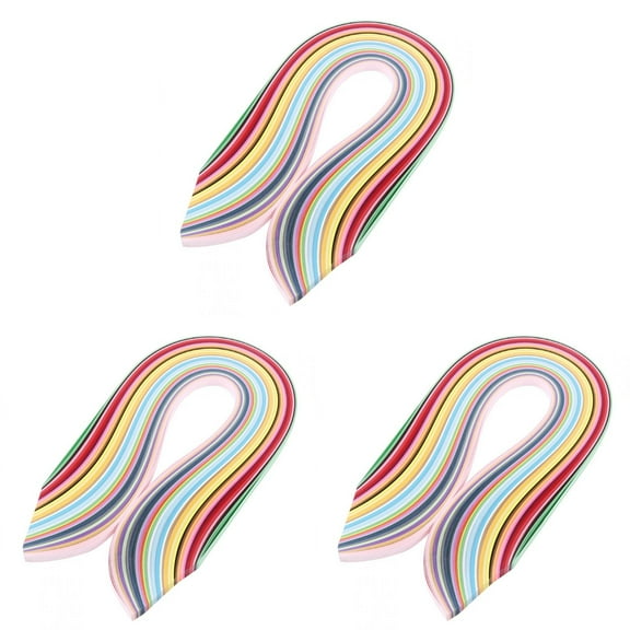 LKWLPD Multi-Color Quilling Strips Set 2160 Strips 36 Colors 54cm Length Strip Paper 3mm Width Paper Quilling Set DIY Quilling Paper(Camouflage 3PCS)