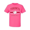 thumbnail image 2 of Wild Bobby City of Toronto Basketball Fantasy Fan Sports Men's T-Shirt, Neon Pink, XX-Large, 2 of 5