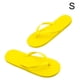 thumbnail image 1 of Qarigey 1 par de sandalias planas con punta abierta para mujer, pantuflas antideslizantes para fiesta en la piscina, playa, verano Calzado amarillo S, 1 of 6