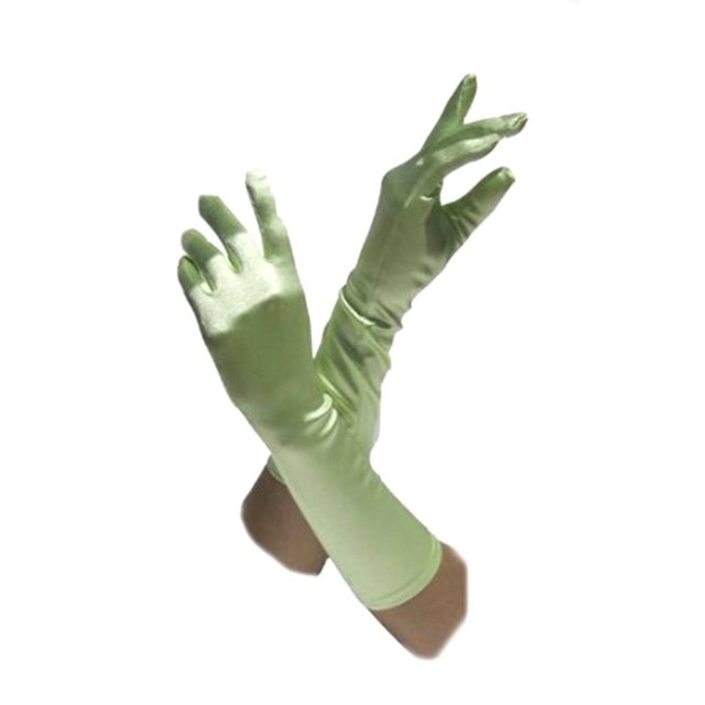Gravity Threads Satin Opera Gloves Above the Elbow 14.7 inches Rose