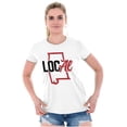 thumbnail image 3 of Alabama Local State Shaped Pun Cute Womens Fitted Plus Size Graphic Tee Brisco Brands 2X, 3 of 5