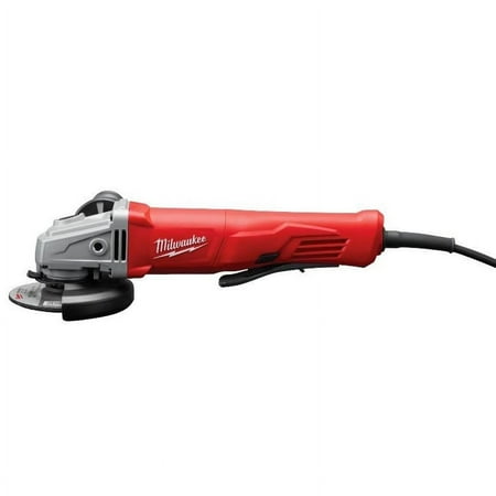 UPC: 0045242483075 | Milwaukee 6141-30 11 Amp Corded 4-1/2  Small Angle Grinder Paddle Lock-On  Red