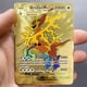 thumbnail image 3 of Metal Card 10000 Points Arceus Charizard Raichu Super Card Golden English Mewtwo Vmax GX EX Anime Collection Cards Gift, 3 of 5